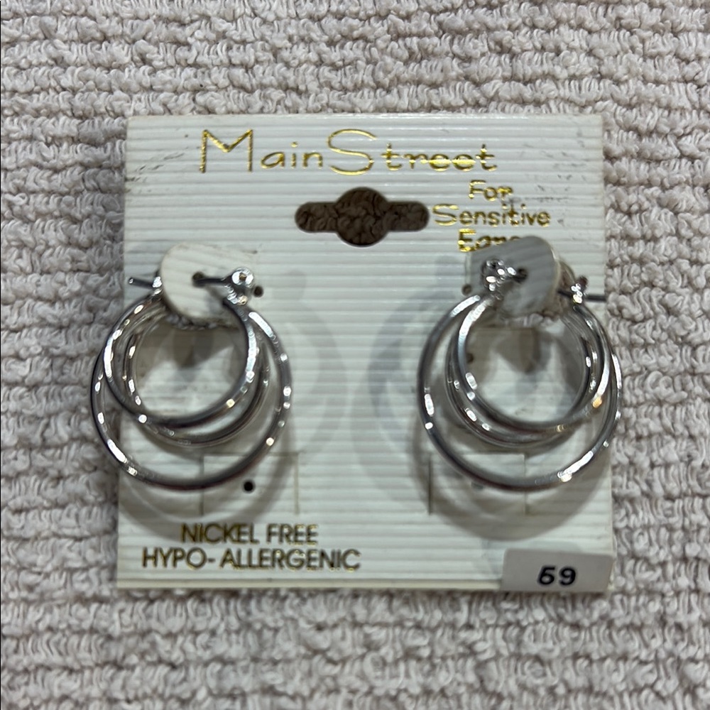 Main Street Silver Hoop Earrings
